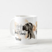 Dog Great Dane Pet Kaffee Tasse, Cup Kaffeetasse (Vorderseite Links)