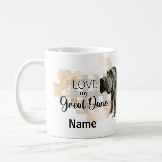 Dog Great Dane Pet Kaffee Tasse, Cup Kaffeetasse (Links)