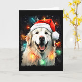 Dog Great Pyrenees Christmas  Karte (Gelbe Blume)