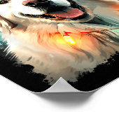 Dog Great Pyrenees Christmas  Poster (Ecke)