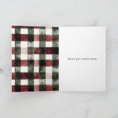 Dog Green Sweater Weihnachten Karte (Innenseite)