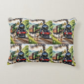 Dog Greeting steam train Dekokissen (Rückseite)