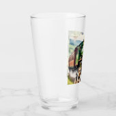 Dog Greeting steam train Glas (Rechts)