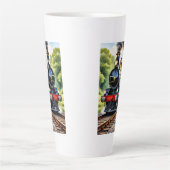 Dog Greeting steam train Milchtasse (Vorderseite)