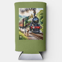 Dog Greeting steam train Selters Dosenkühler