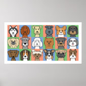Dog Grid Poster (Vorne)