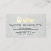 Dog Groomer | Ausbilder | Paare Visitenkarte (Rückseite)