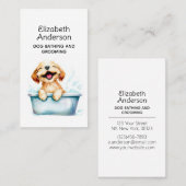 Dog Groomer Bad individuell angepasst ii Visitenkarte (Vorne/Hinten)