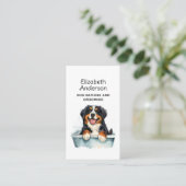 Dog Groomer Bernese Berg Ernennung Visitenkarte (Stehend Vorderseite)