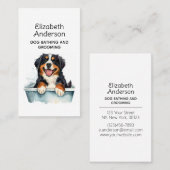 Dog Groomer Bernese Mountain Visitenkarte (Vorne/Hinten)