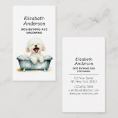Dog Groomer Bichon Frise Visitenkarte (Vorne/Hinten)