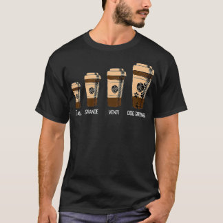Dog Groomer Big Coffee Lover Humor Job Career  T-Shirt