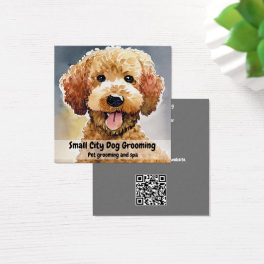 Dog Groomer Business Card (Schreibtisch)