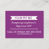 Dog Groomer Business Card - Personalizable Visitenkarte (Rückseite)