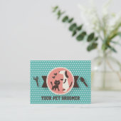 Dog Groomer Business Card - Personalizable Visitenkarte (Stehend Vorderseite)