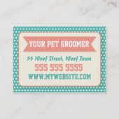 Dog Groomer Business Card - Personalizable Visitenkarte (Rückseite)