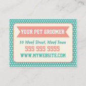 Dog Groomer Business Card - Personalizable Visitenkarte (Rückseite)