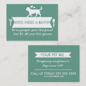 Dog Groomer Business Card - Personalizable Visitenkarte (Vorne/Hinten)