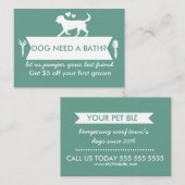 Dog Groomer Business Card - Personalizable Visitenkarte (Vorne/Hinten)