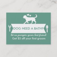 Dog Groomer Business Card - Personalizable