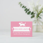 Dog Groomer Business Card - Personalizable Visitenkarte (Stehend Vorderseite)