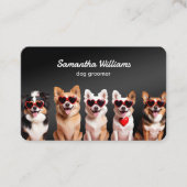 🐶 Dog Groomer Custom QR Visitenkarte (Vorderseite)