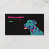 Dog Groomer Dog QR Visitenkarte (Vorderseite)