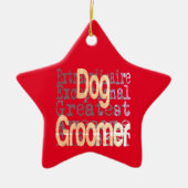 Dog Groomer Extraordinaire Keramik Ornament (Vorne)