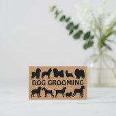 Dog Groomer Fun Business Card Visitenkarte (Stehend Vorderseite)