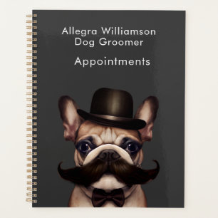 Dog Groomer Funny French Bulldog Ernennungen Planer