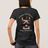 Dog Groomer Funny Frenchie Förderung T-Shirt (Rückseite)