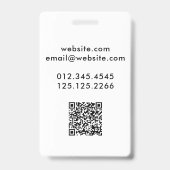 Dog Groomer Funny QR Code Ausweis (Back)