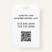 Dog Groomer Funny QR Code Ausweis (Rückseite)