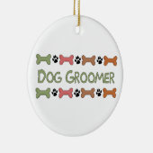 Dog Groomer Geschenke Keramikornament (Rechts)
