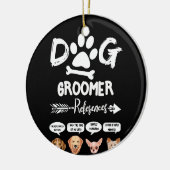 Dog Groomer Geschenkreferenzen zum Aufbauen von Hu Keramik Ornament (Links)