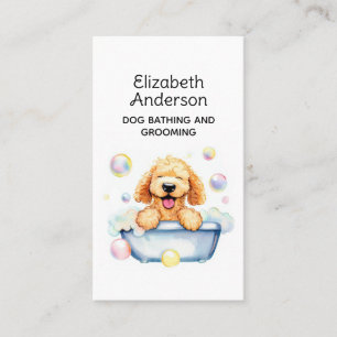 Dog Groomer Golden Doodle Visitenkarte