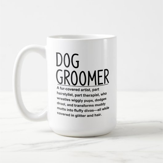 Dog groomer kaffeetasse (Links)