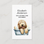 Dog Groomer Labradoodle Ernennung Visitenkarte (Vorderseite)