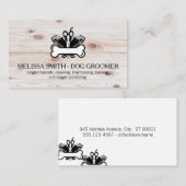 Dog Groomer Logo | Animal Services Visitenkarte (Vorne/Hinten)