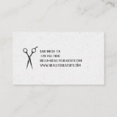 Dog Groomer Muster Business Card Visitenkarte (Rückseite)