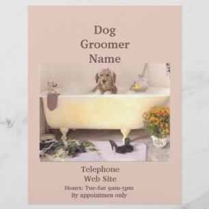 Dog Groomer Pet Products Services Business Flyer