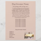 Dog Groomer Pet Products Services Business Flyer (Hinten)