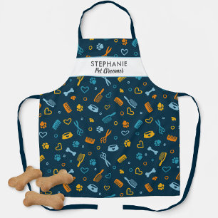 Dog Groomer Pet Salon Tools Individuelle Name Sch Schürze