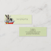 Dog Groomer Pet Wellness-Center GSD/Boston Celery Mini Visitenkarte (Vorne/Hinten)