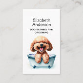 Dog Groomer Poodle Ernennung Visitenkarte (Vorderseite)