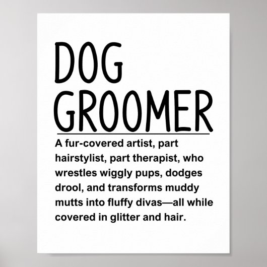 Dog groomer poster (Vorne)