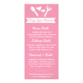 Dog Groomer Rack Card und Menü (Hinten)