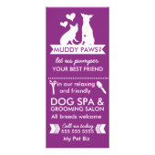 Dog Groomer Rack Card und Menü (Vorne)
