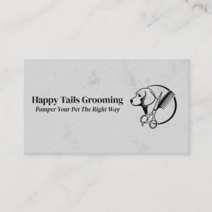 Dog Groomer   Schneidwerkzeuge Visitenkarte