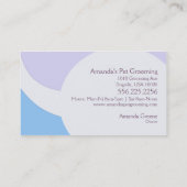 Dog Groomer Shabby Chic Westie Visitenkarte (Rückseite)